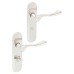 Urfic Polished Nickel Scroll Bathroom Door Handle - Berkshire Range - 113 x 39mm Urfic Polished Nickel Scroll Bathroom Door Handle - Berkshire Range - 113 x 39mm