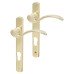 Carlisle Brass uPVC Scroll Multipoint Door Handle - 92mm c/c - RH - Pol Brass