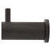 Alexander & Wilks Brunel Diamond Knurled Single Coat Hook - 48 x 25mm - PVD Dark Bronze Alexander & Wilks Brunel Diamond Knurled Single Coat Hook - 48 x 25mm - PVD Dark Bronze