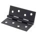 Exel Steel Butt Door Hinge - 100 x 75 x 1mm - Matt Black - Pair