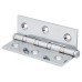 Performance Washered Butt Door Hinge - 75 x 50 x 2.5mm - Polished Chrome - Pair