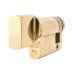 Eurospec 5 Pin 45mm Euro Single Thumbturn Cylinder - 35mm Turn + 10mm - Pol Brass - Keyed Differ