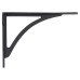 Olde Forge Curved Shelf Bracket - 249 x 174mm - Black Beeswax