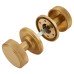 Hampstead Riley Lines Mortice Door Knob - 62mm Rose Diameter - Satin Brass