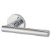 Jigtech Polished Chrome Door Handles on Round Rose - Eden Range 