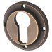 Burlington BUR61 by Frelan Escutcheon with Knurled Rose - 53mm Diameter - Euro - Antique Brass