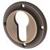 Burlington BUR61 by Frelan Escutcheon with Reeded Rose - 53mm Diameter - Euro - Antique Brass