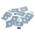 Exel Standard Flat Bookcase Clip - Bright Zinc Plated - Pack of 10