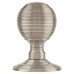 Hampstead Reeded Beehive Mortice Door Knob - 60mm Rose Diameter - Satin Nickel