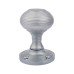 Exel Reeded Beehive Mortice Door Knob - 60mm Rose Diameter - Satin Chrome