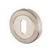 Exel Duo Escutcheon - 53mm Diameter - Keyhole - Satin/Polished Stainless Steel