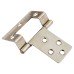 Cranked Type 1 Flush Cabinet Hinge - 51 x 10 x 1mm - Nickel Plated - Pack of 5 Pairs