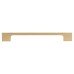 Exel Bibury 8mm Slim D-Bar Cabinet Pull Handle - 224mm Centres - Satin Brass