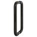 Hoppe AR602/600 Nylon D-Bar Door Pull Handle - Back to Back - 600mm c/c - Ebony Black