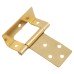 Cranked Type 1 Flush Cabinet Hinge - 51 x 16 x 1mm - Polished Brass - Pack of 5 Pairs Cranked Type 1 Flush Cabinet Hinge - 51 x 16 x 1mm - Polished Brass - Pack of 5 Pairs