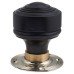 Olde Forge Edwardian Stepped Mortice/Rim Door Knob - 60mm Rose Diameter - Ebony Knob & Chrome Rose 