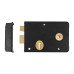 UNION 1439 Scotch Rim Lock - 155 x 106mm - Right Hand - Black