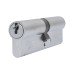 ERA 1 Star 6 Pin Kitemarked 100mm Euro Double Cylinder - 50 + 50mm - Satin Chrome - Keyed to Differ