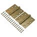 Eclipse Ball Bearing Grade 13 Butt Fire Door Hinge - 102 x 102 x 3mm - Matt Antique Brass - Pair