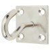 Heavy Duty Hook on Plate - 50 x 50 x 8mm - 316 Stainless Steel