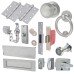Front Door Furniture Kit - Satin Chrome