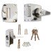 ERA BS3621:2007 Double Locking Nightlatch - 60mm Backset - Polished Chrome Case/Cylinder