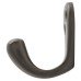Alexander & Wilks Victorian Single Coat Hook - 44 x 23mm - Dark Bronze