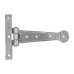 Olde Forge Door Tee Hinge - 152 x 102mm - Pewter - Pair