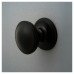 Hampstead Round Centre Door Knob - 80mm Rose Diameter - Matt Black