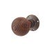 Olde Forge Reeded Beehive Mortice Door Knob - 58mm Rose - Rosewood Knob & Antique Brass Rose Olde Forge Reeded Beehive Mortice Door Knob - 58mm Rose - Rosewood Knob & Antique Brass Rose