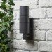 Exel LED Outdoor Up & Down Wall Light with PIR - IP44 - Anthracite