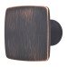 Hampstead Rayon Square Cabinet Knob - 35 x 35mm - Brushed Oil Rubbed Bronze Hampstead Rayon Square Cabinet Knob - 35 x 35mm - Brushed Oil Rubbed Bronze