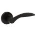 Jigtech Matt Black Door Handles on Round Rose - Cresta Range 