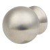 Exel Turned Ball Cabinet Knob - 30mm Diameter - Satin Stainless Steel
