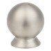 Exel Turned Ball Cabinet Knob - 30mm Diameter - Satin Stainless Steel