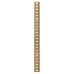 Exel Raised Bookcase Strip - 1829 x 24mm - Electro Brass Plated