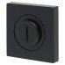 Serozzetta by Carlisle Brass Square Bathroom Turn & Release - 50mm Diameter - Matt Black