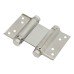 Double Action Self Closing Spring Hinge - 76mm Length - Satin Stainless Steel - Pair