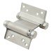 Double Action Self Closing Spring Hinge - 76mm Length - Satin Stainless Steel - Pair