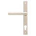 From The Anvil Brompton uPVC Slimline Knurled Multipoint Door Handle - 92mm c/c - Polished Nickel