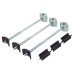 Zipbolt PPQT10 700ZIPCLIP Worktop Connectors - Suits 28mm Thick Worktops - 164mm Length - Pack of 3
