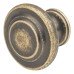 Olde Forge Readford Round Cabinet Knob - 33mm Diameter - Antique Brass