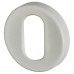 Hoppe AR600/28 Nylon Escutcheon - 52mm Diameter - Oval - Diamond White - Pair