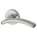Jigtech Satin Chrome Door Handles on Round Rose - Viper Range 