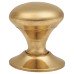 Exel Spun Round Cabinet Knob - 19mm Diameter - Polished Brass