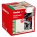 Fischer DuoPower Long Nylon Wall Plug with Screws - 8 x 65mm - Red & Grey - Pack of 25