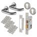 Exel 19mm Return to Door Euro Lock Door Handle on Rose Kit - Stainless Steel Exel 19mm Return to Door Euro Lock Door Handle on Rose Kit - Stainless Steel
