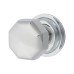 Exel Octagonal Centre Door Knob - 79mm Rose Diameter - Polished Chrome