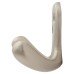 Alexander & Wilks Victorian Double Coat Hook - 30 x 24mm - Satin Nickel