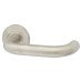 Exel Satin Stainless Steel 19mm Return to Door Handles on Round Rose 